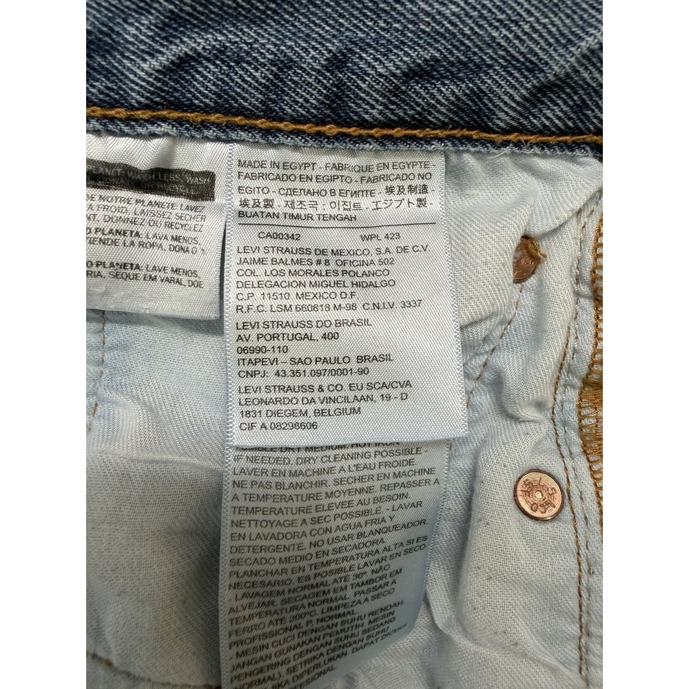 Levis 501 Jeans Mens Tagged 36x29 Actual W36 27 Medium Wash Button Fly Denim - Picture 13 of 14